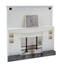 An Arts and Crafts Style Fireplace Surround Height of fireplace surround 8 3/4 inches. — Ian Holoran, Crieff, Scotland