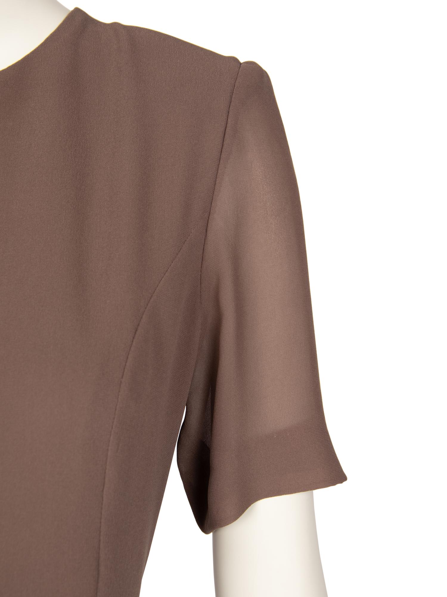 Christian Dior Haute Couture Brown Skirt Ensemble, 2000s