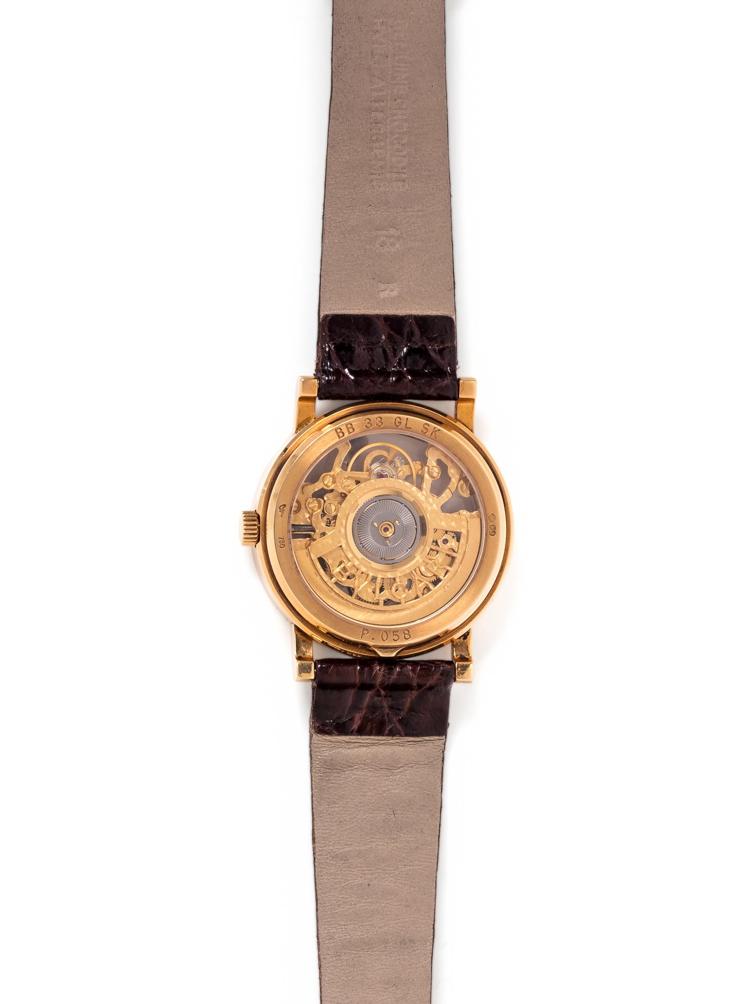 BVLGARI, 18K PINK GOLD SKELETON WRISTWATCH