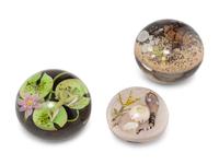 Collection of Three Paperweights, c. 1994-97