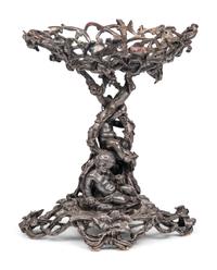 A Napoleon III Electroplated Bronze Centerpiece