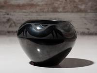 Blackware Pottery Jar, with Gunmetal Finish, 1956-1959
