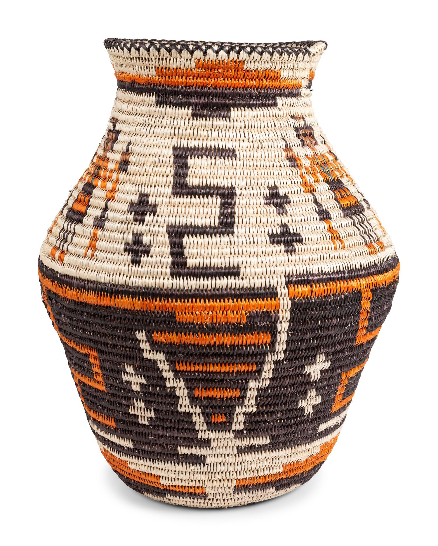 Large Polychrome Basket, with Yei