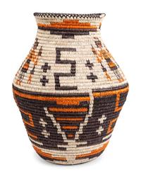 Large Polychrome Basket, with Yei