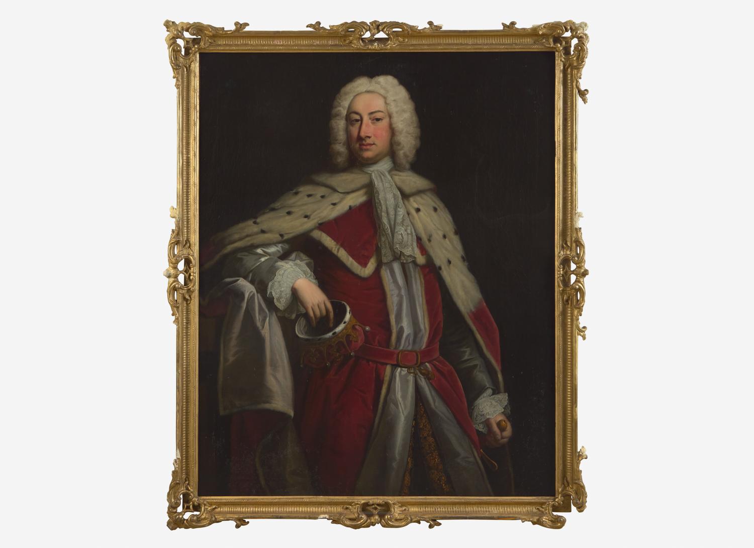 Portrait of a Marquess in Peer’s Robes, Holding a Coronet
