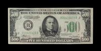 A United States 1934A-B $500 Mule Federal Reserve Note