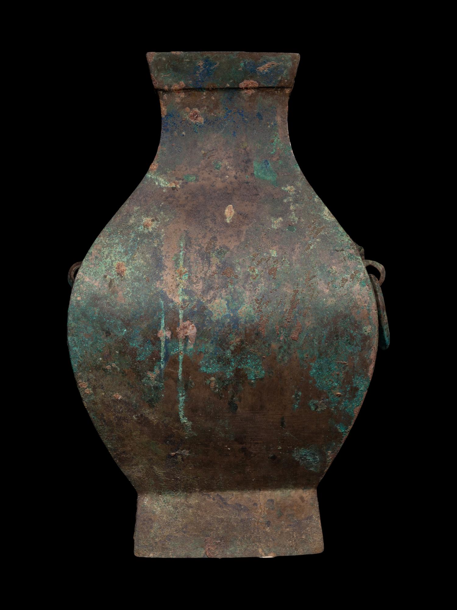 A Chinese Bronze Archaistic Vessel, Fanghu