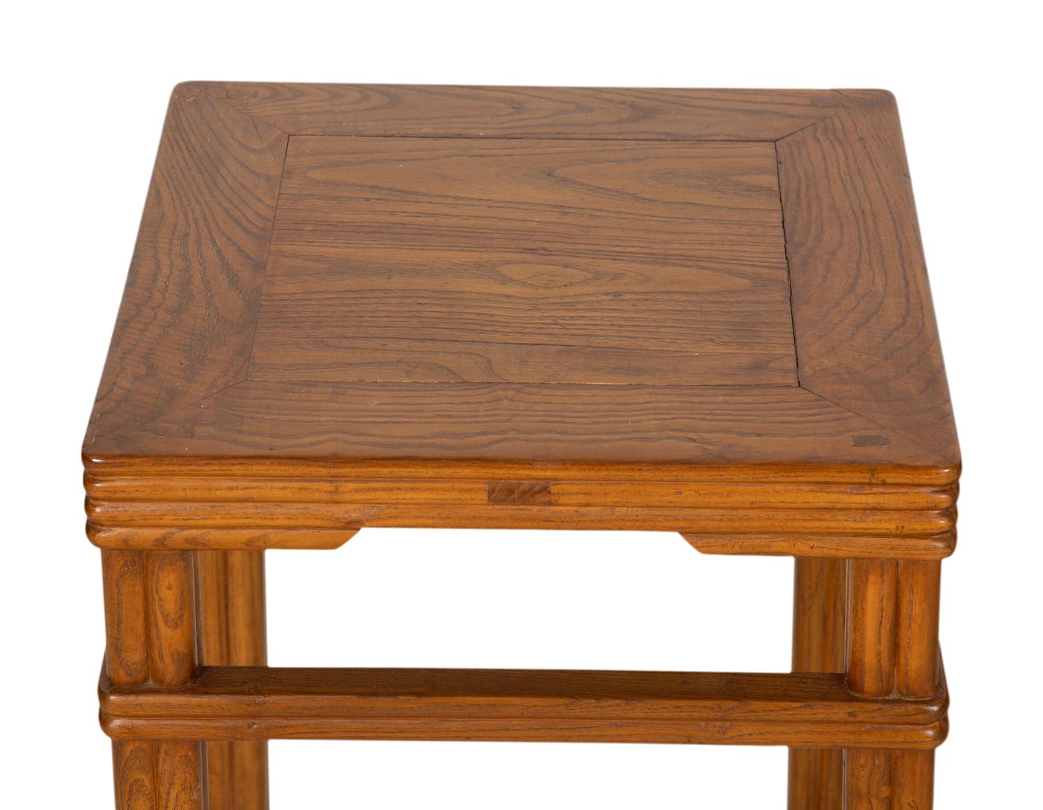 Two Chinese Hardwood Side Tables