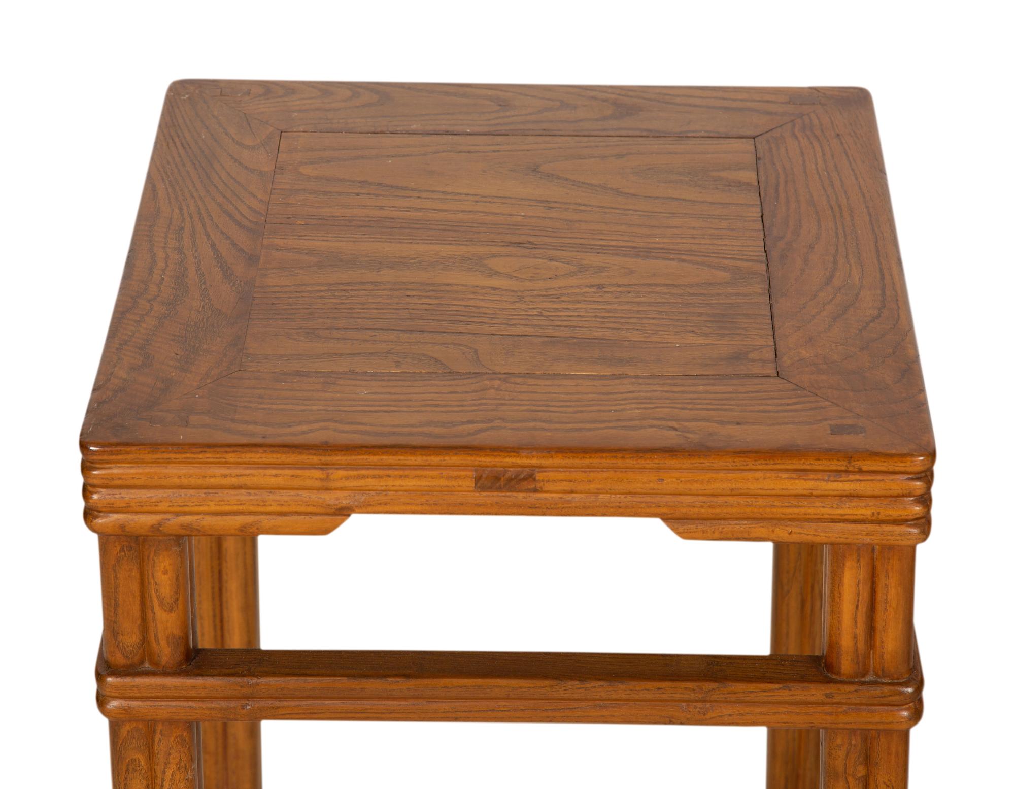 Two Chinese Hardwood Side Tables