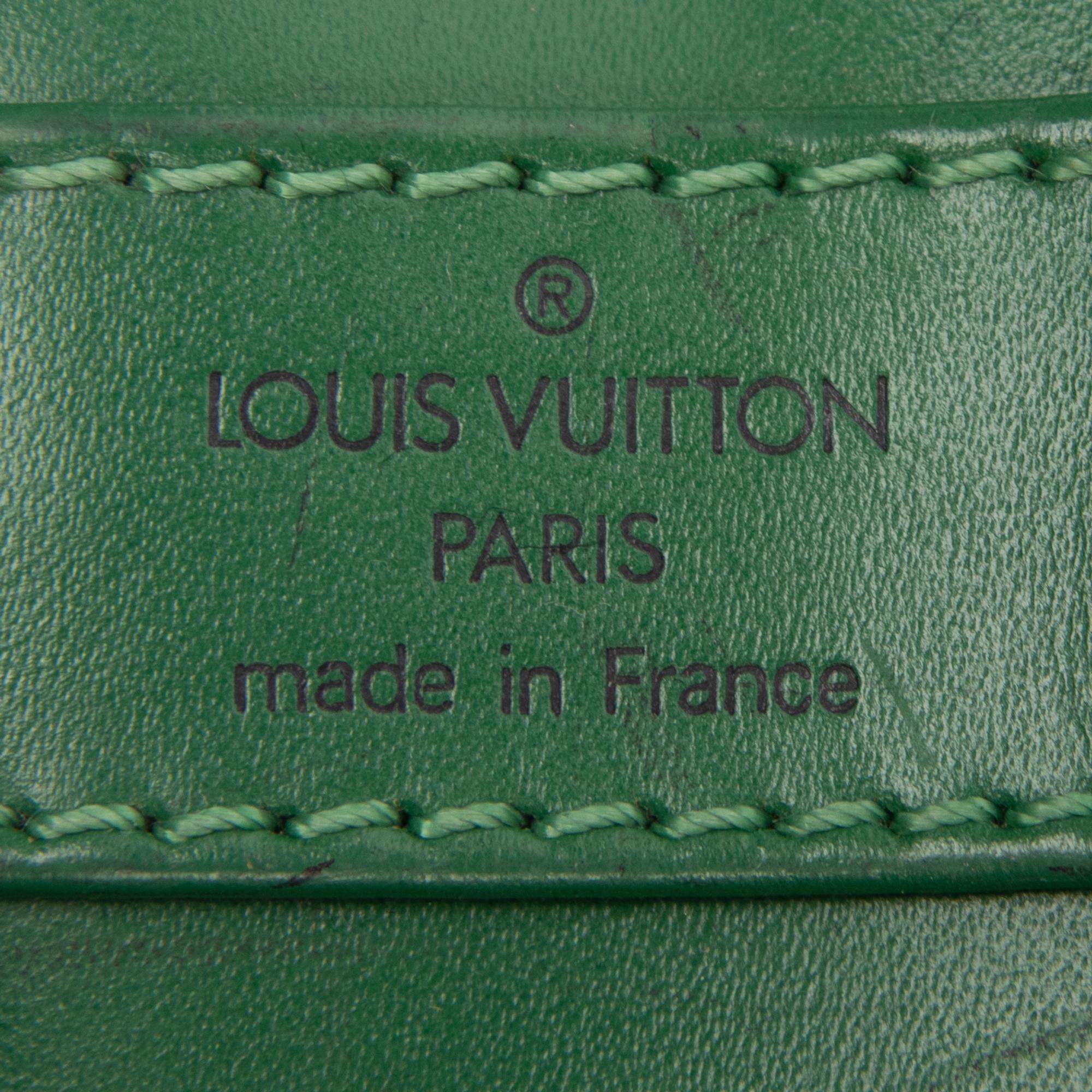 LOUIS VUITTON, GREEN EPI RANDONNÉE GM BAG