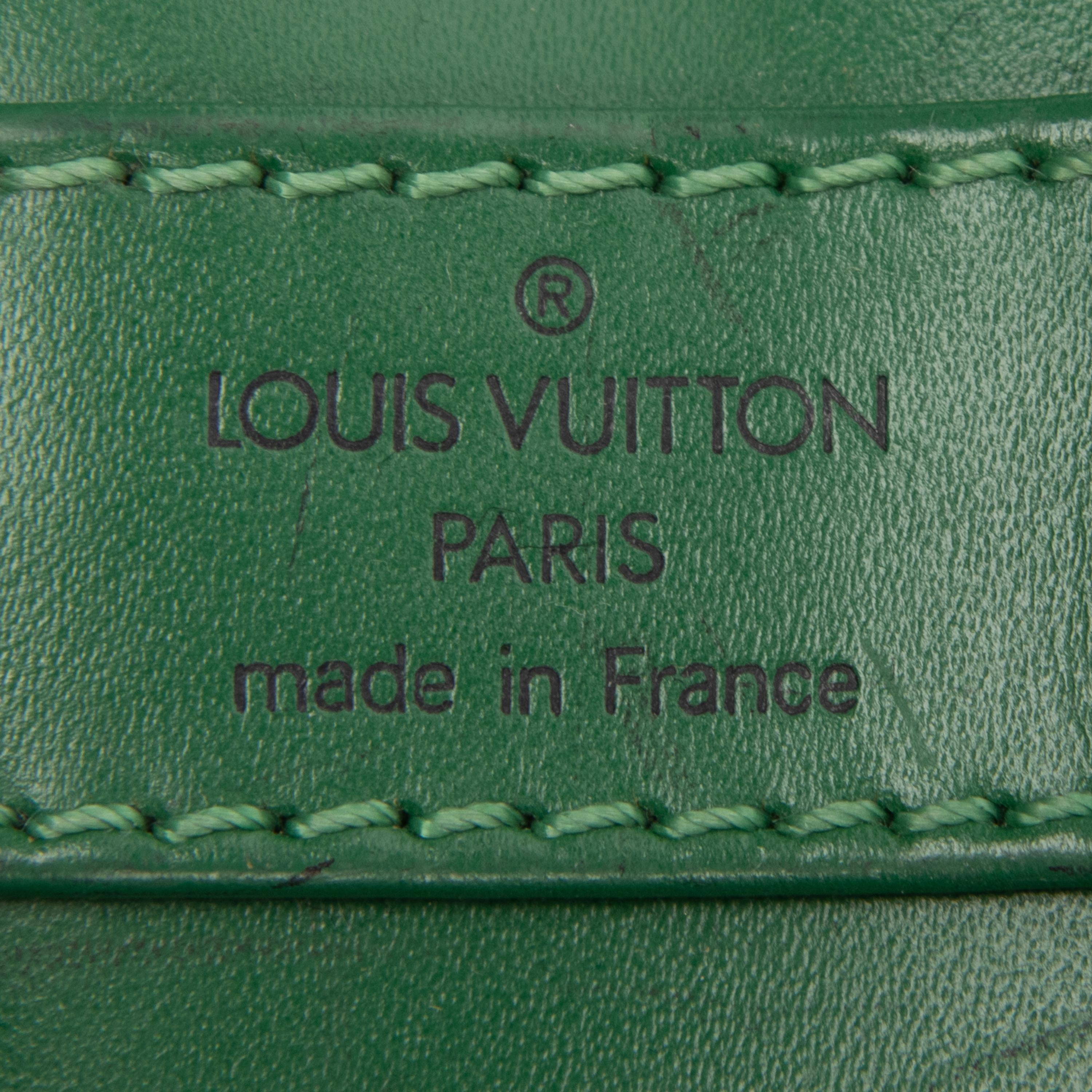 LOUIS VUITTON, GREEN EPI RANDONNÉE GM BAG