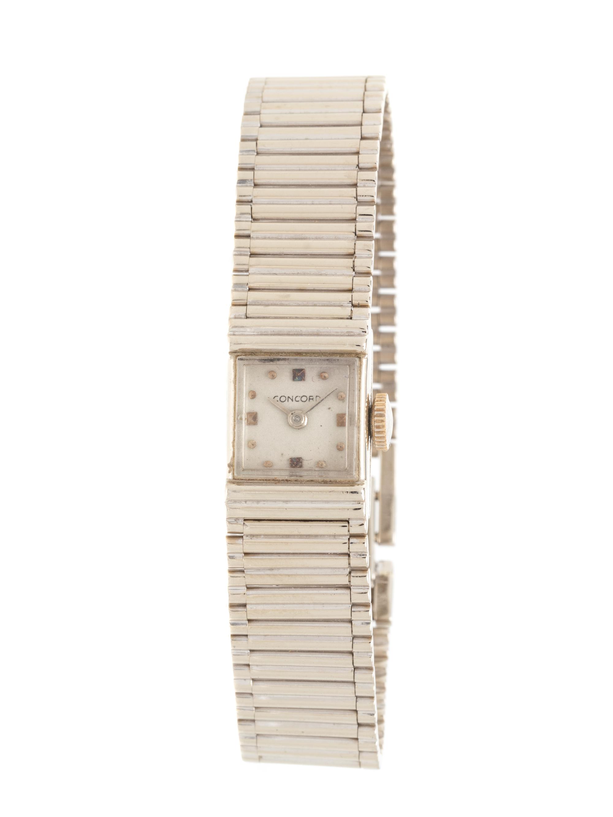 CONCORD, 14K WHITE GOLD WATCH