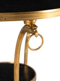 An Empire Style Gilt Bronze and Marble Guéridon