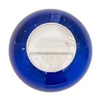 A Clichy London International Exhibition 1851 Sulfide and Glass Paperweight and a Clichy Prince of Wales Sulfide and Glass Paperweight