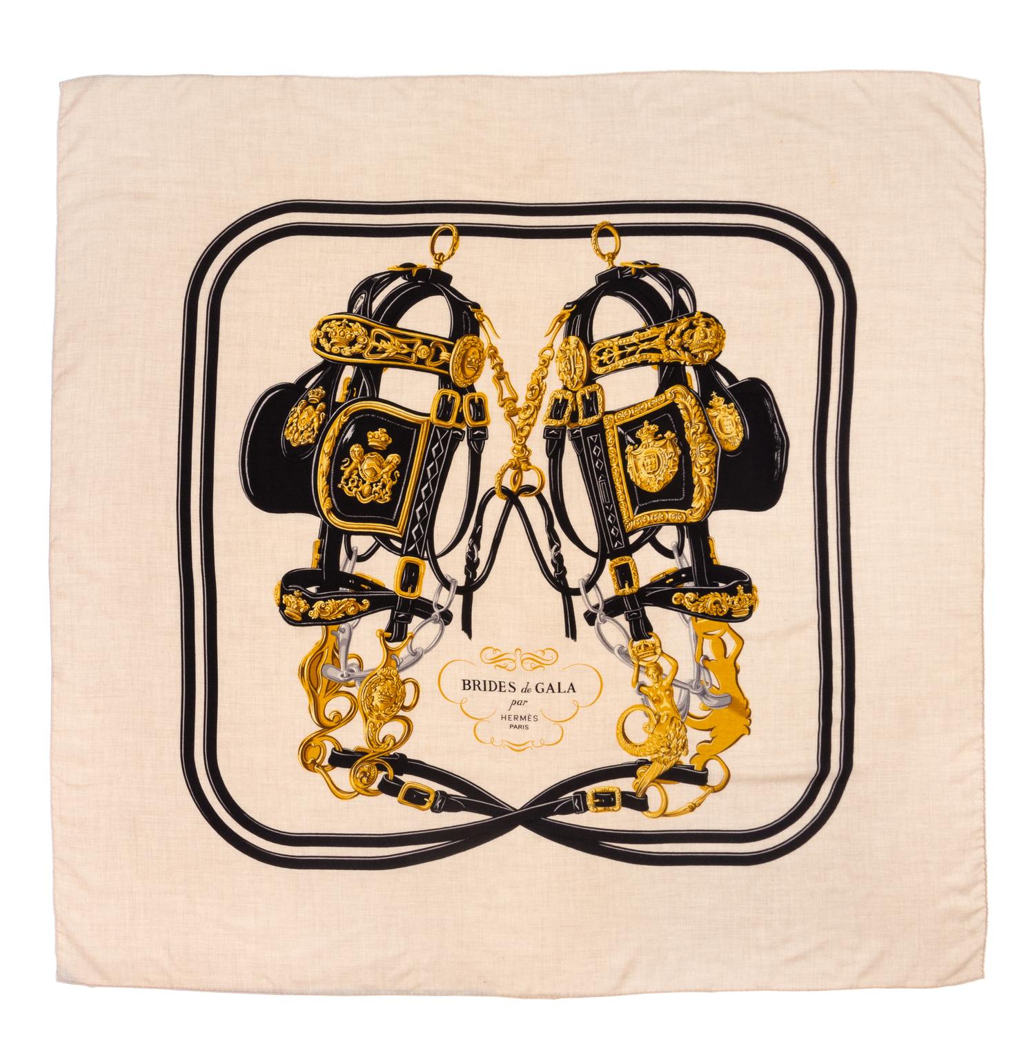 An Hermès 140cm Cashmere and Silk Shawl, 55" x 55".
