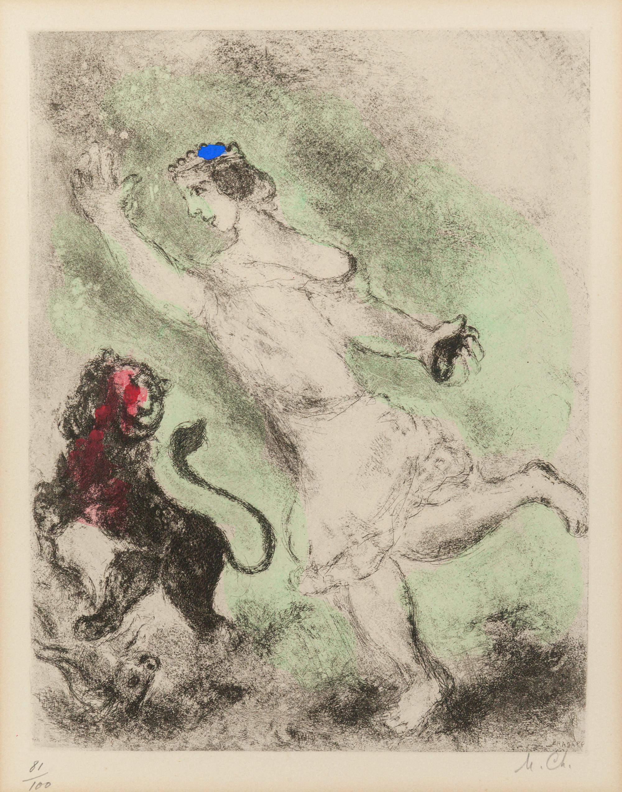 David and the Lion (from the Bible Series )
