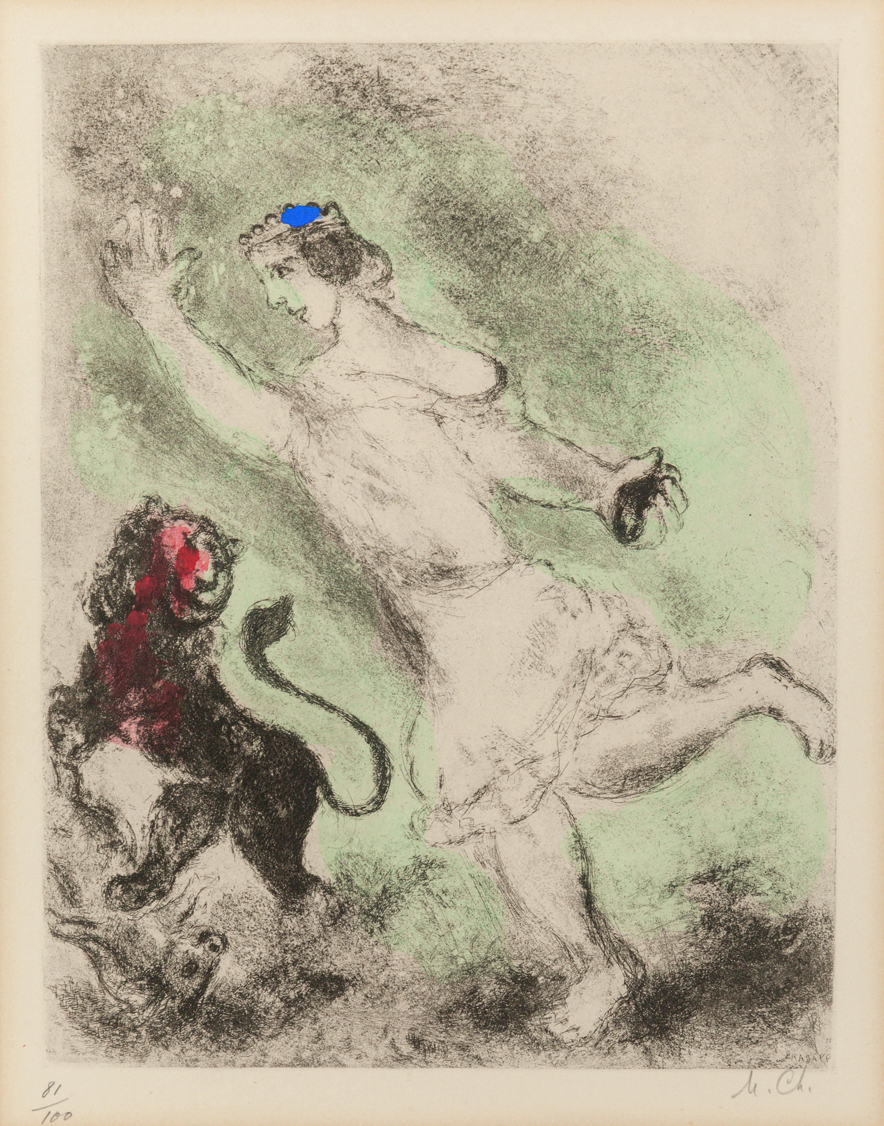 David and the Lion (from the Bible Series )