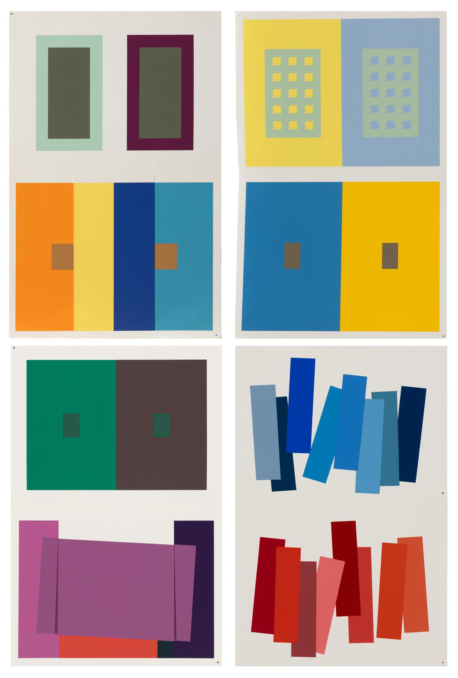 Interaction of Color (portfolio with complete text folder, bound text volume, and 80 color screenprints), 1973