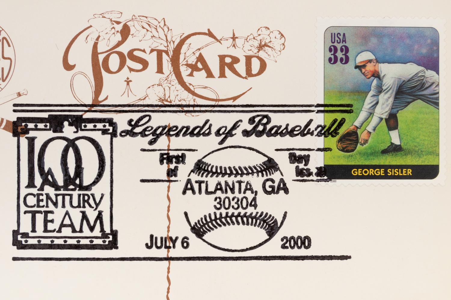 A Collection of 24 Legends of Baseball First Day of Issue Perez Steele Postcards,