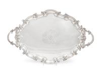 A Victorian Silver Serving Tray