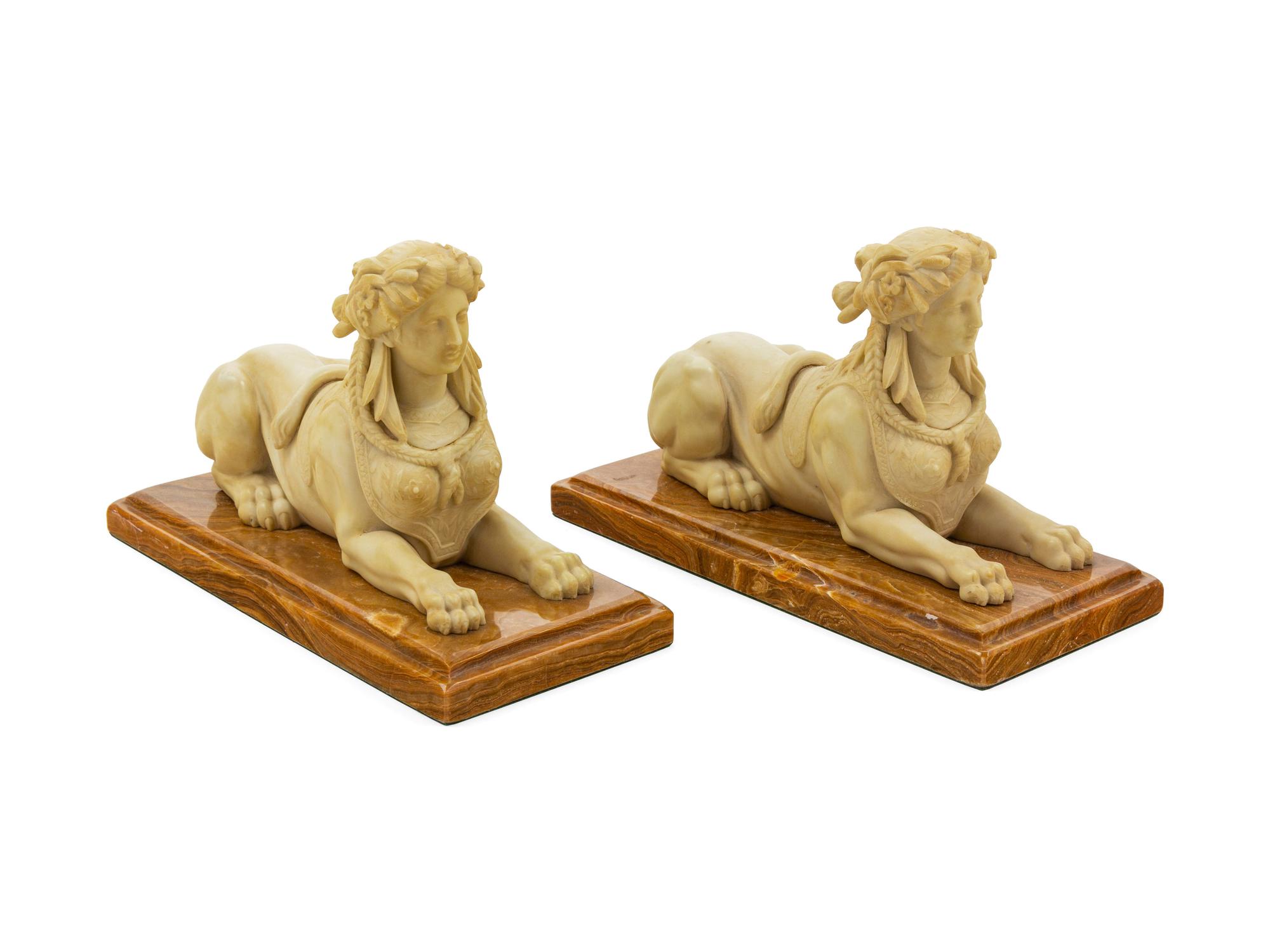 A Pair of Composite Figures of Sphinxes