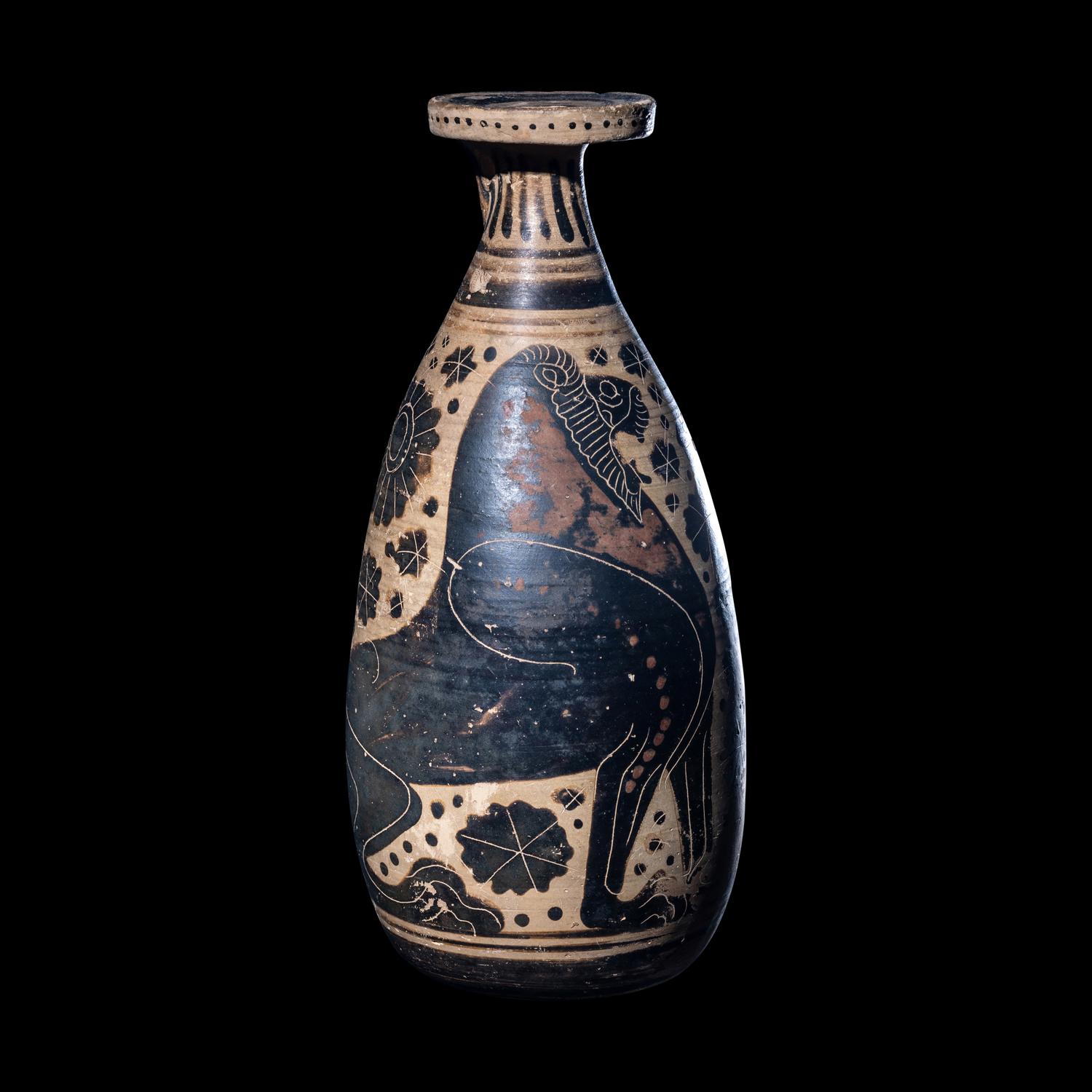 A Corinthian Black-Figured Alabastron
