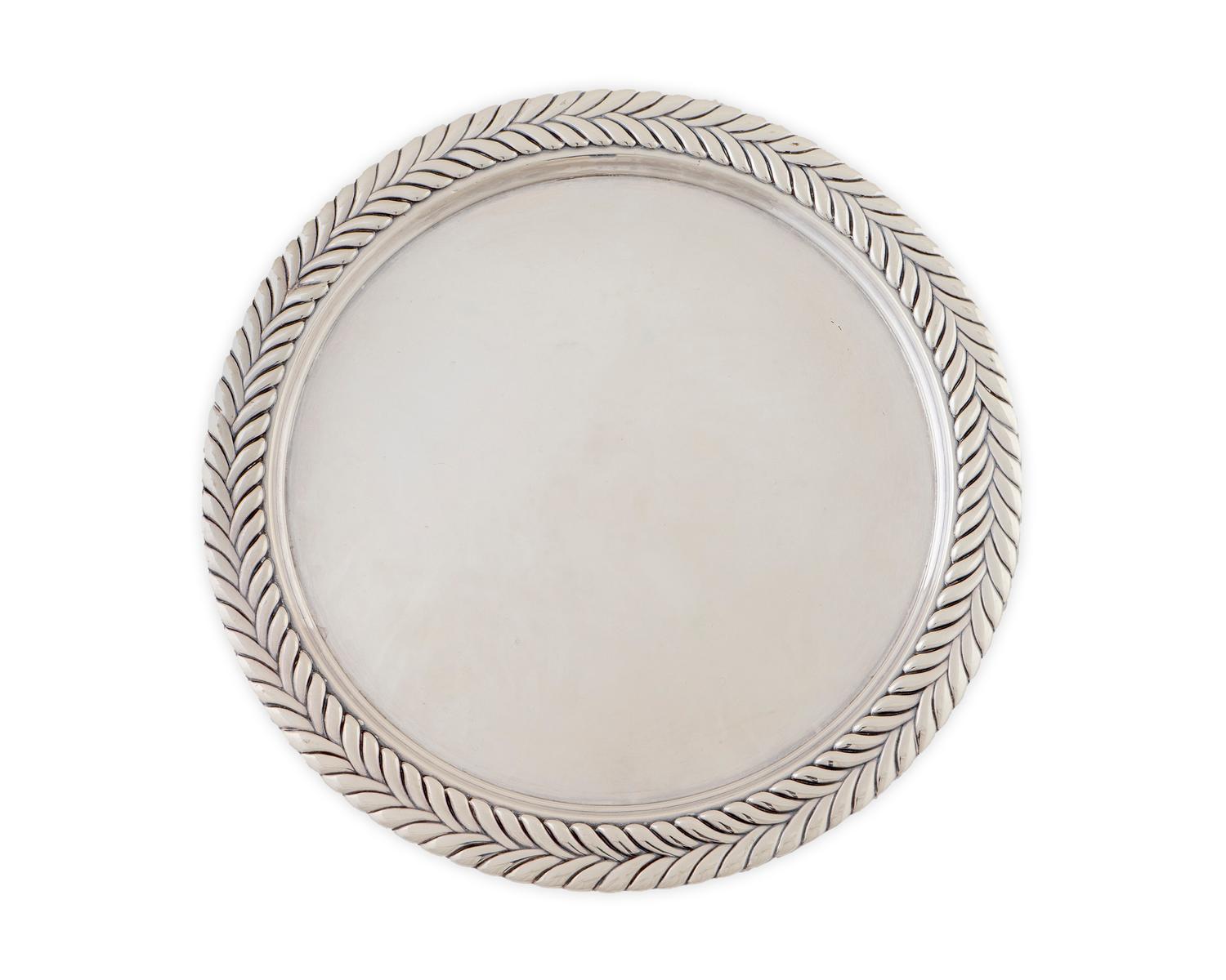 An American Silver Footed Tray — MID-20TH CENTURY