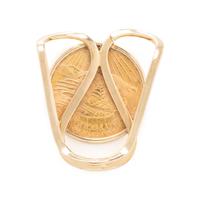 YELLOW GOLD AND LIBERTY COIN MONEY CLIP