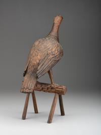A Folk Art Carved Wood Turkey
