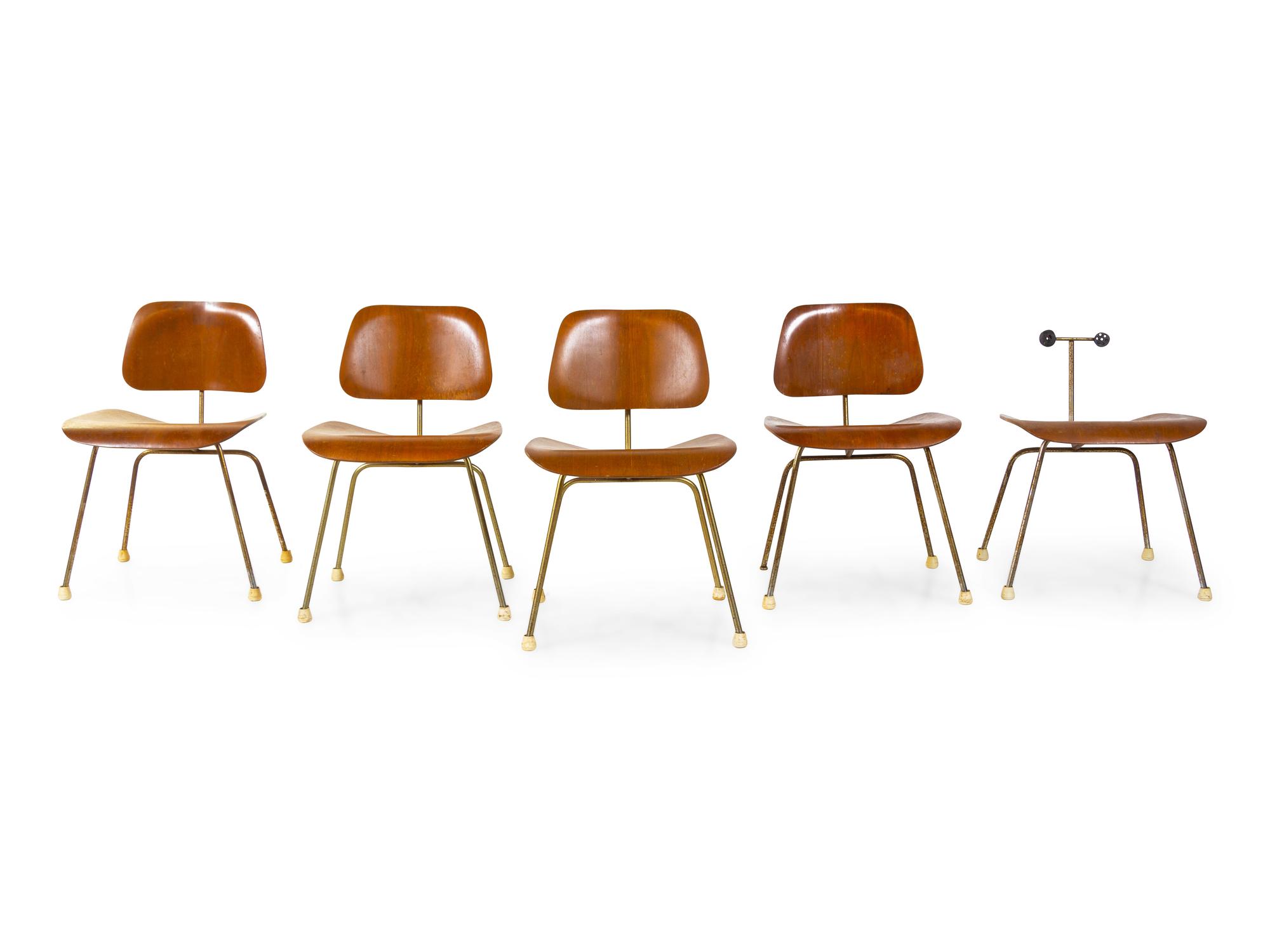 A Set of Five DCM Chairs Herman Miller, USA