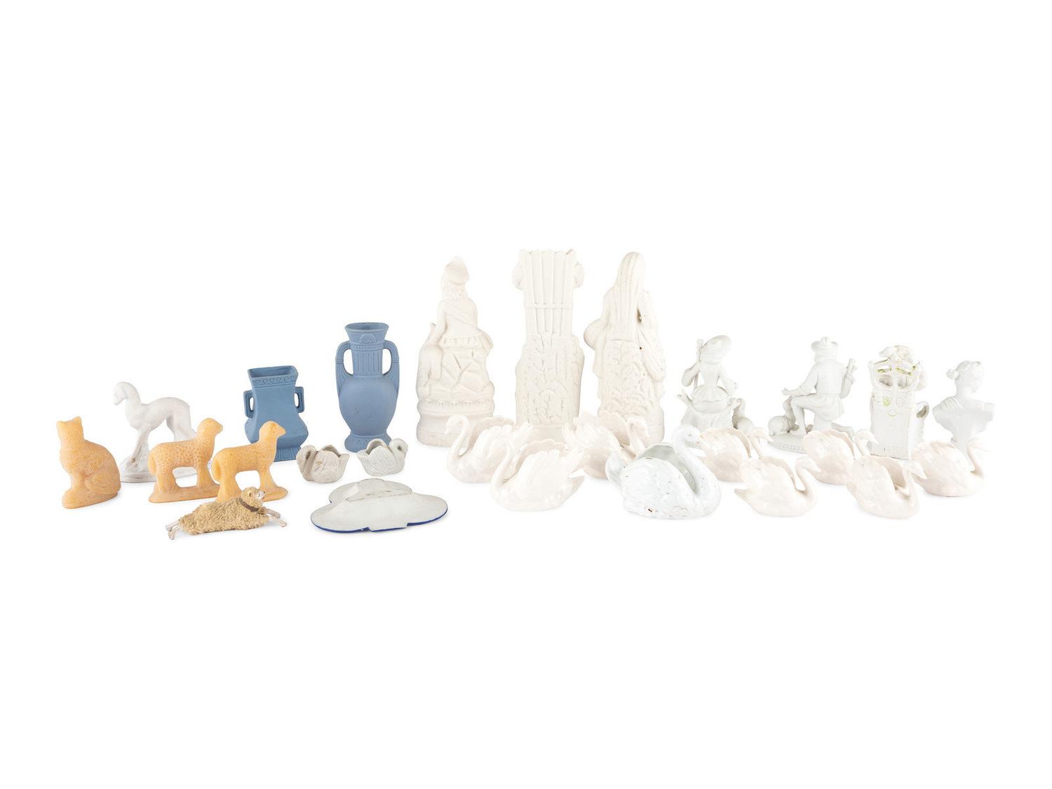 Six Porcelain Figural Groups