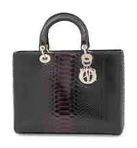 Christian Dior Black Python Medium Lady Dior Bag, 2011