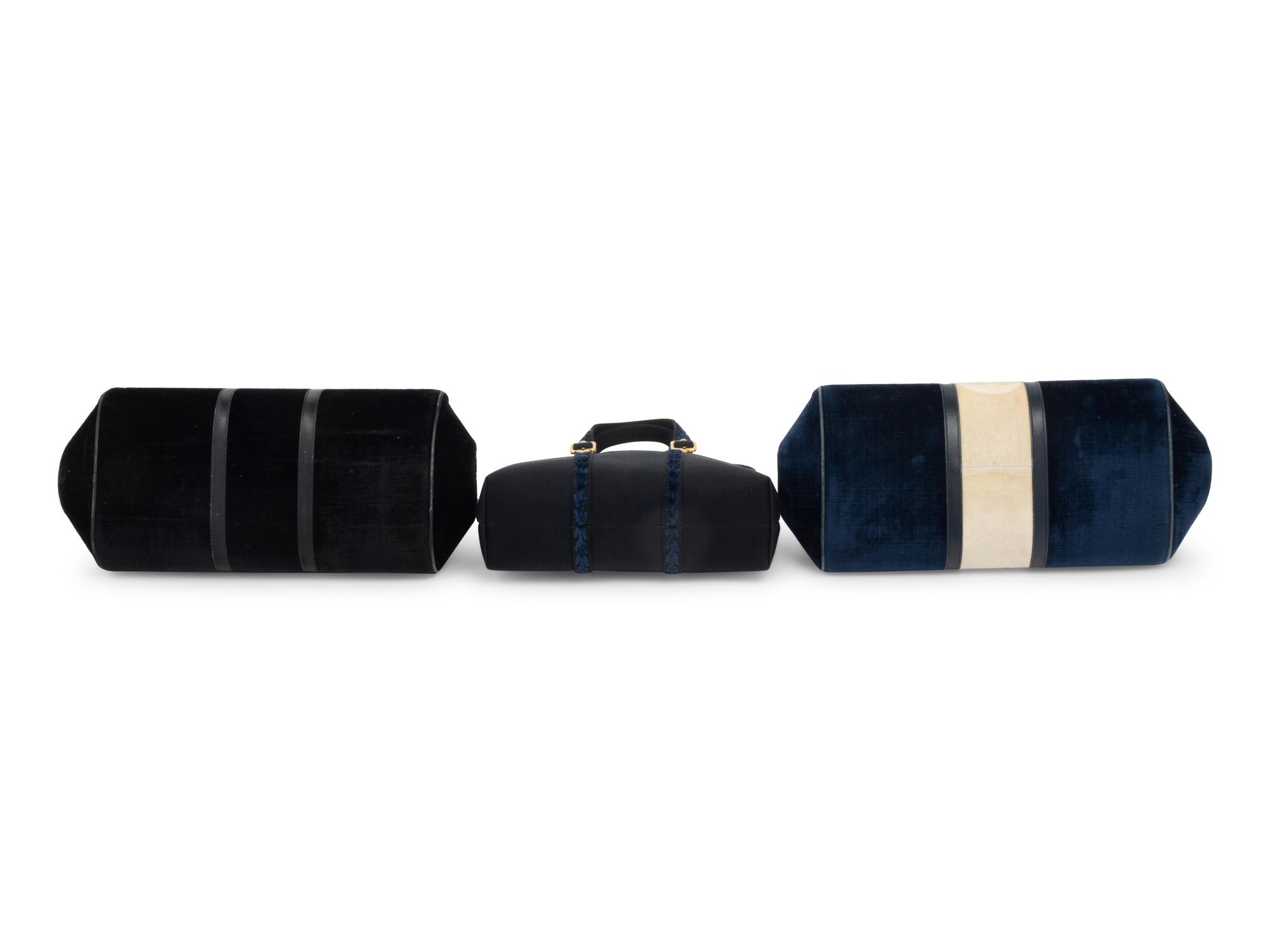 Three Roberta Di Camerino Frame Bags, 1970s