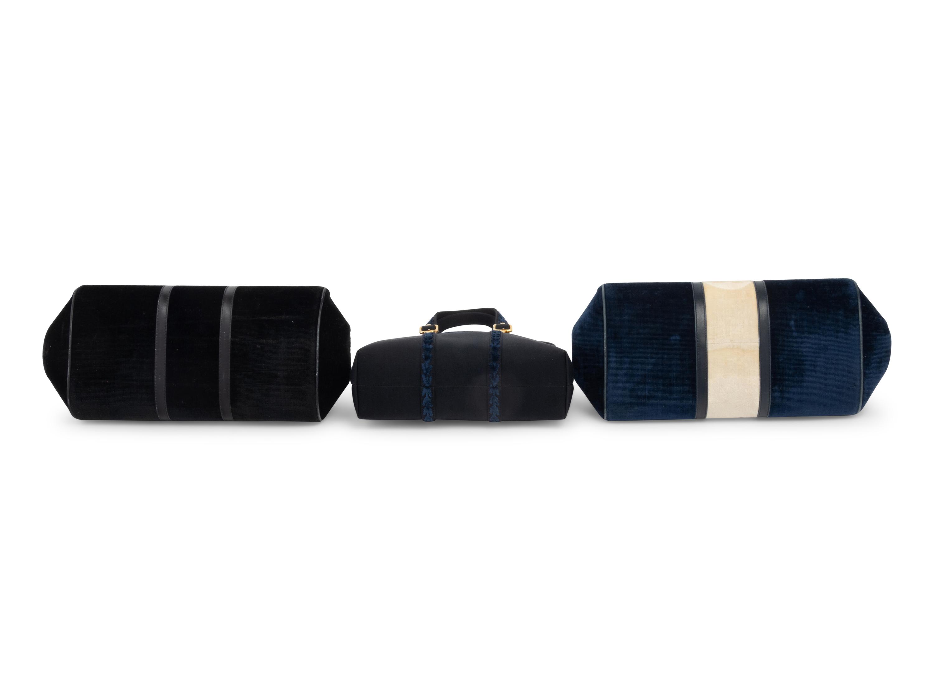 Three Roberta Di Camerino Frame Bags, 1970s
