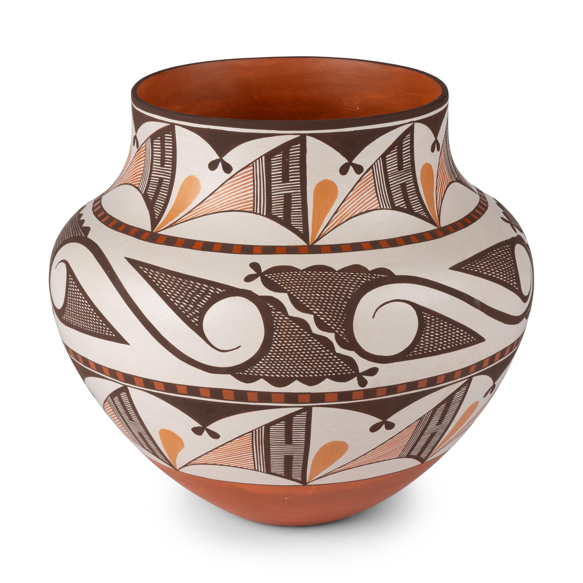 Robert Patricio (Acoma, b. 1976) — Four-Color Polychrome Pottery Jar