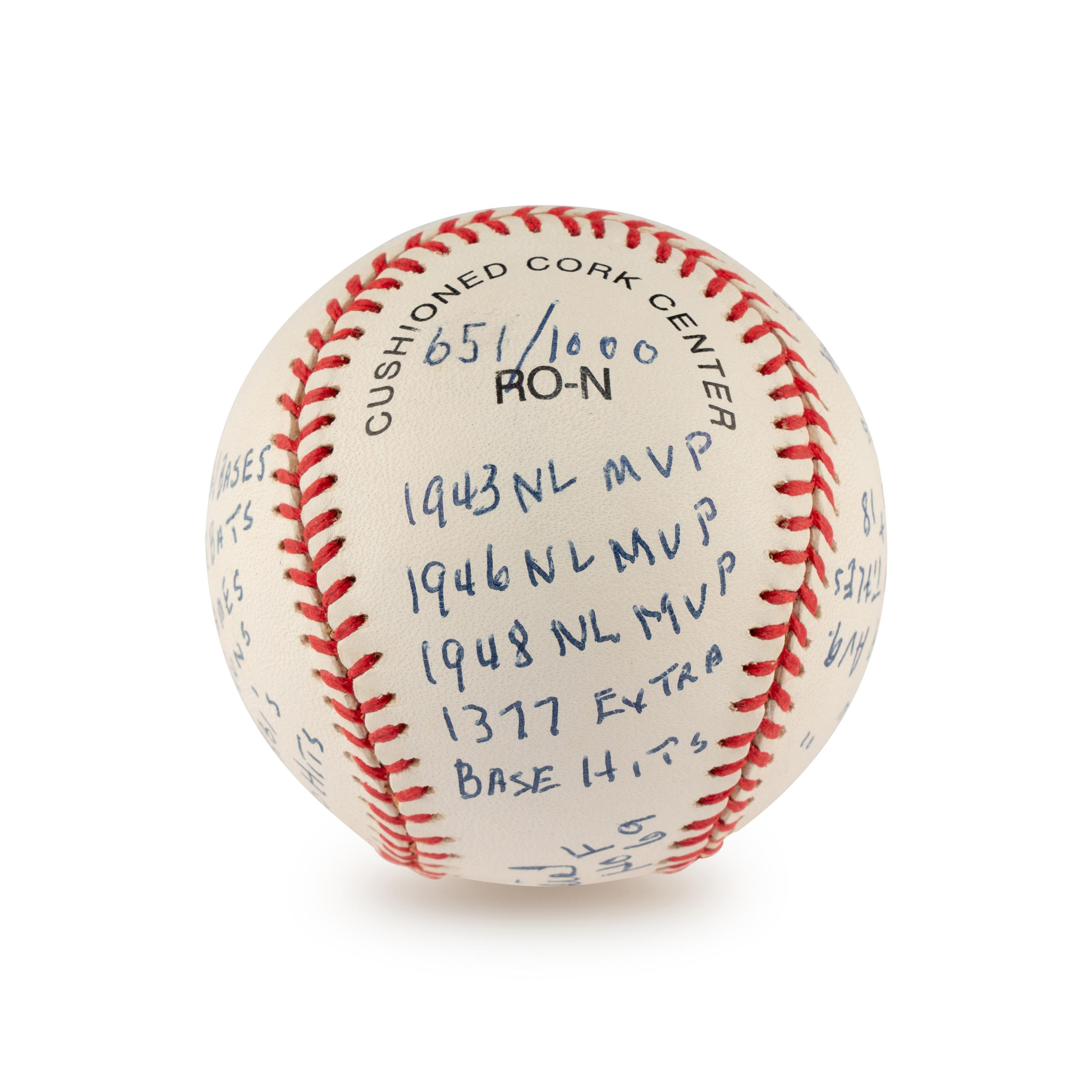 A Stan Musial Multi Career Achievement/Stat Inscribed Signed Autograph Baseball