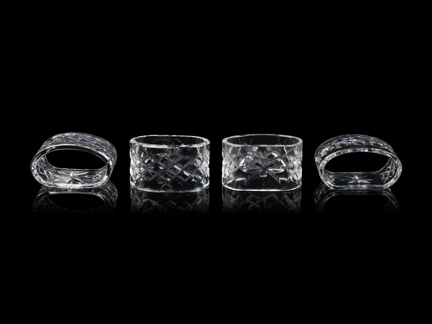 A Set of Thirty-Two Waterford Glass Napkin Rings