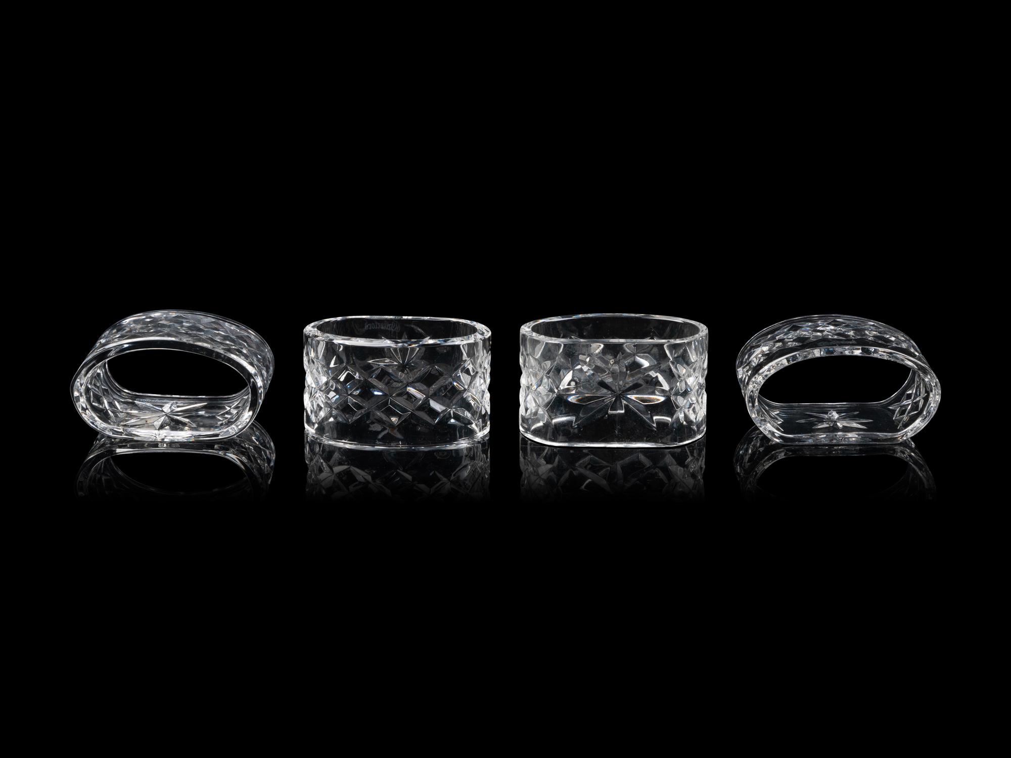 A Set of Thirty-Two Waterford Glass Napkin Rings