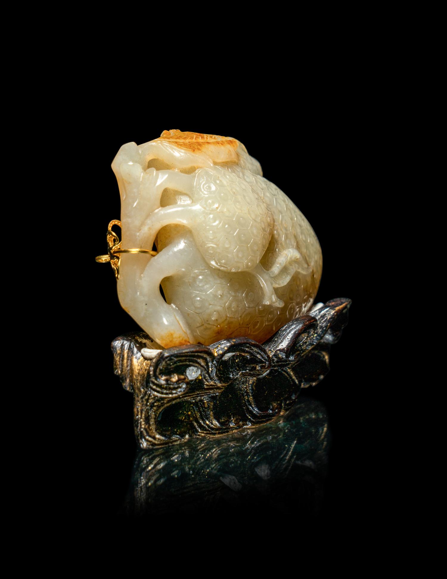 Two Chinese Jade Carvings of Fruits