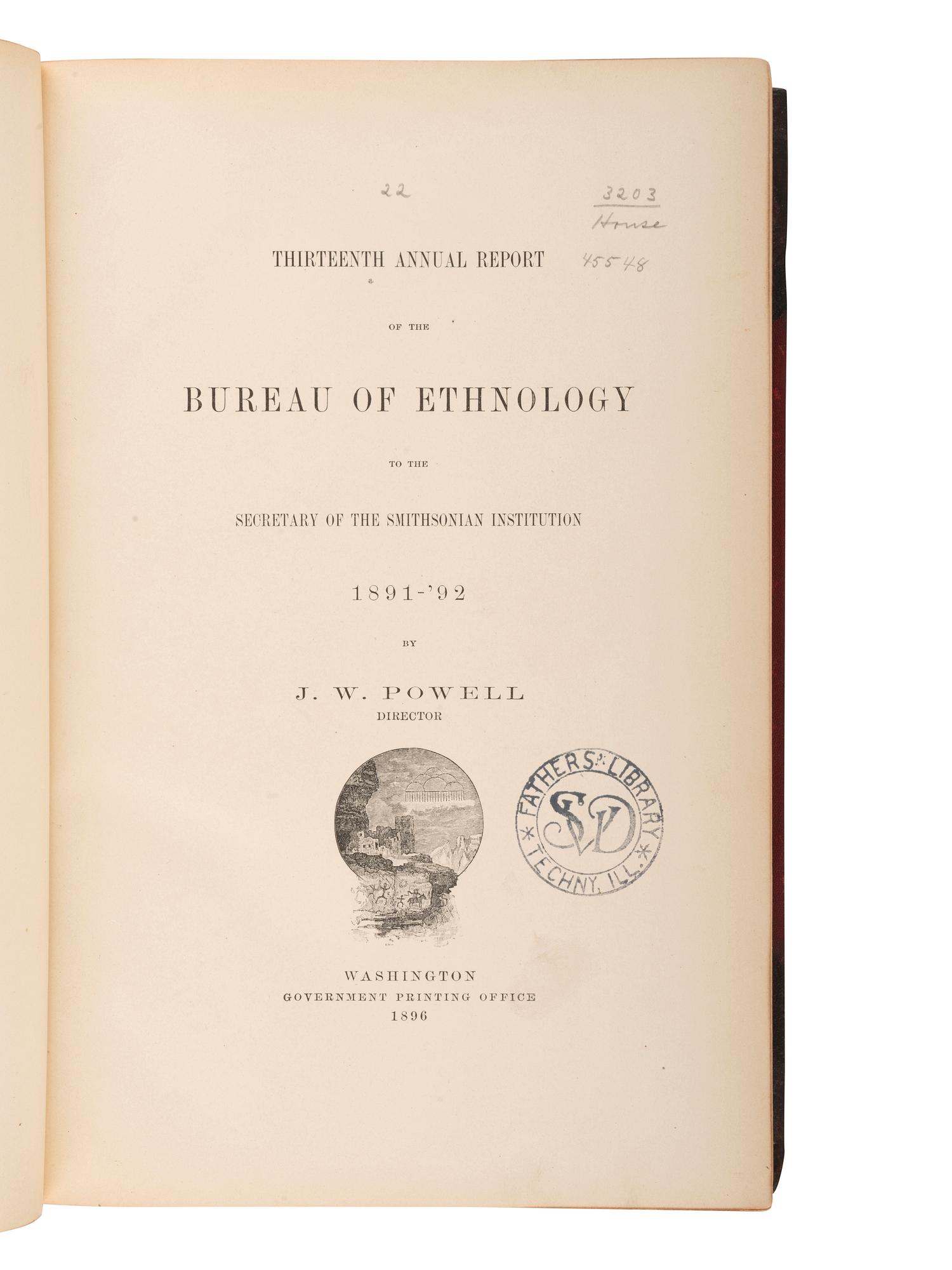 [NATIVE AMERICANA - ETHNOLOGY]. A group of Ethnology works, including Dakota-English Dictionary.