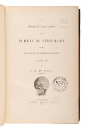 [NATIVE AMERICANA - ETHNOLOGY]. A group of Ethnology works, including Dakota-English Dictionary.