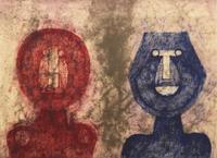 Rufino Tamayo (Mexican, 1899-1991) — Dos Caras , 1973