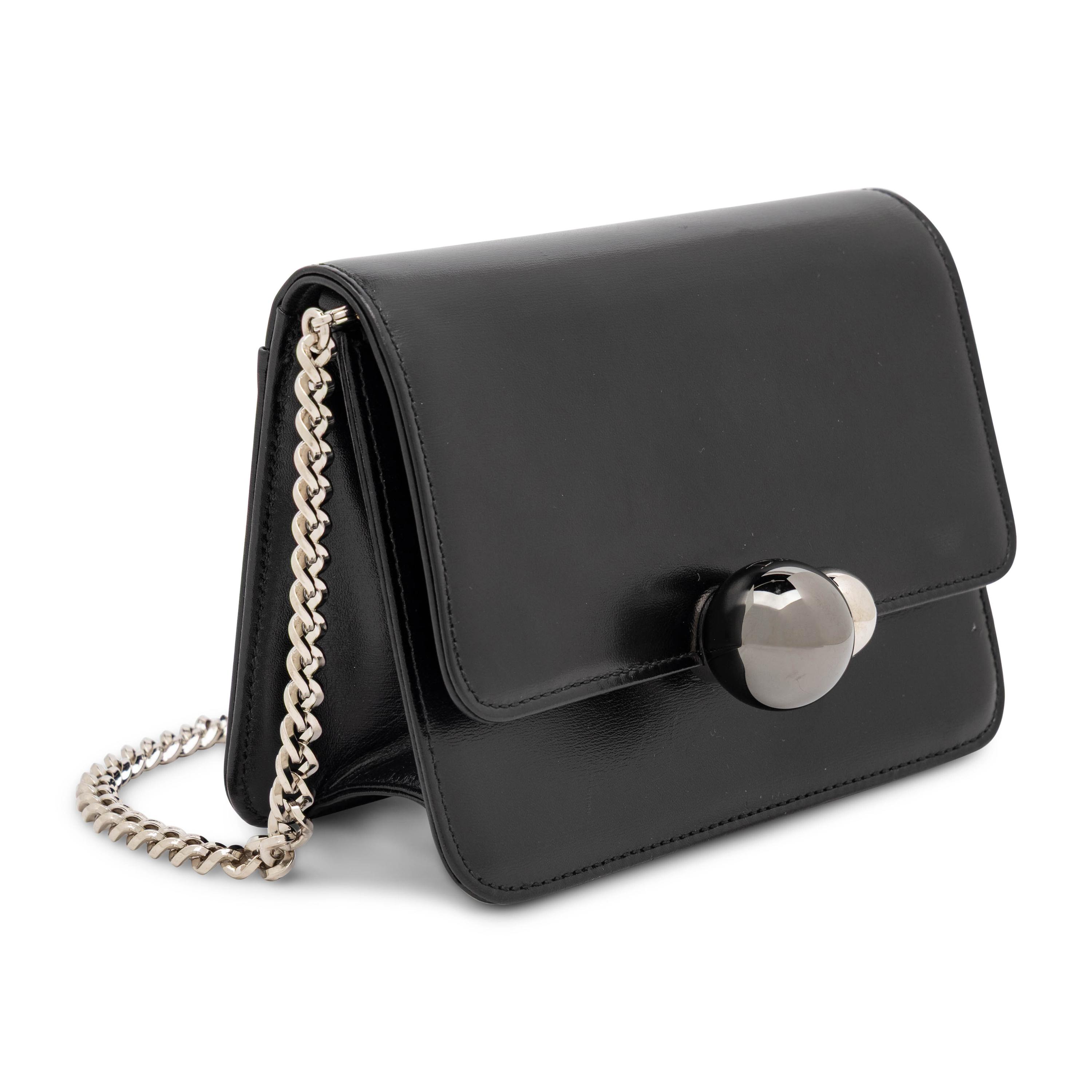 Christian Dior, Small Black Leather Flap Bag