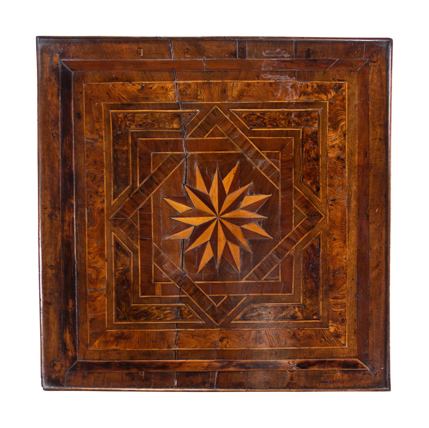 A Louis XVI Burlwood and Parquetry Table
