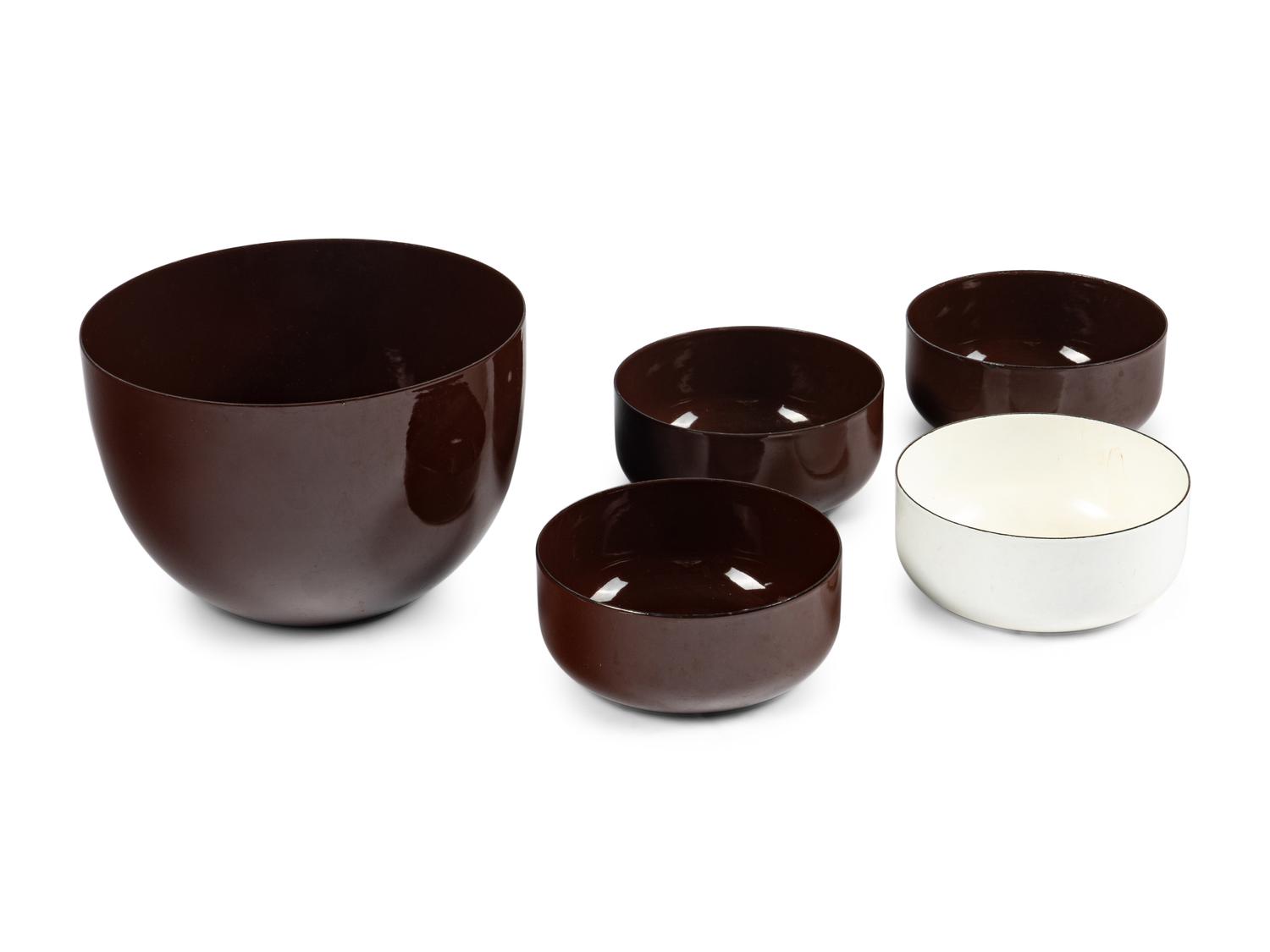Group of Five Bowls