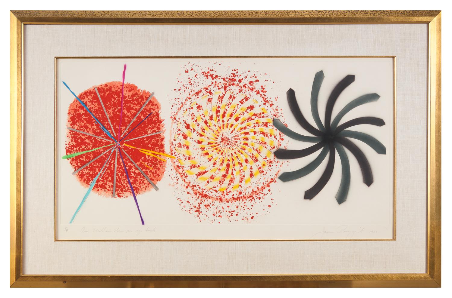 The Book Disappears for the Fast Student (a group of three prints) , 1977