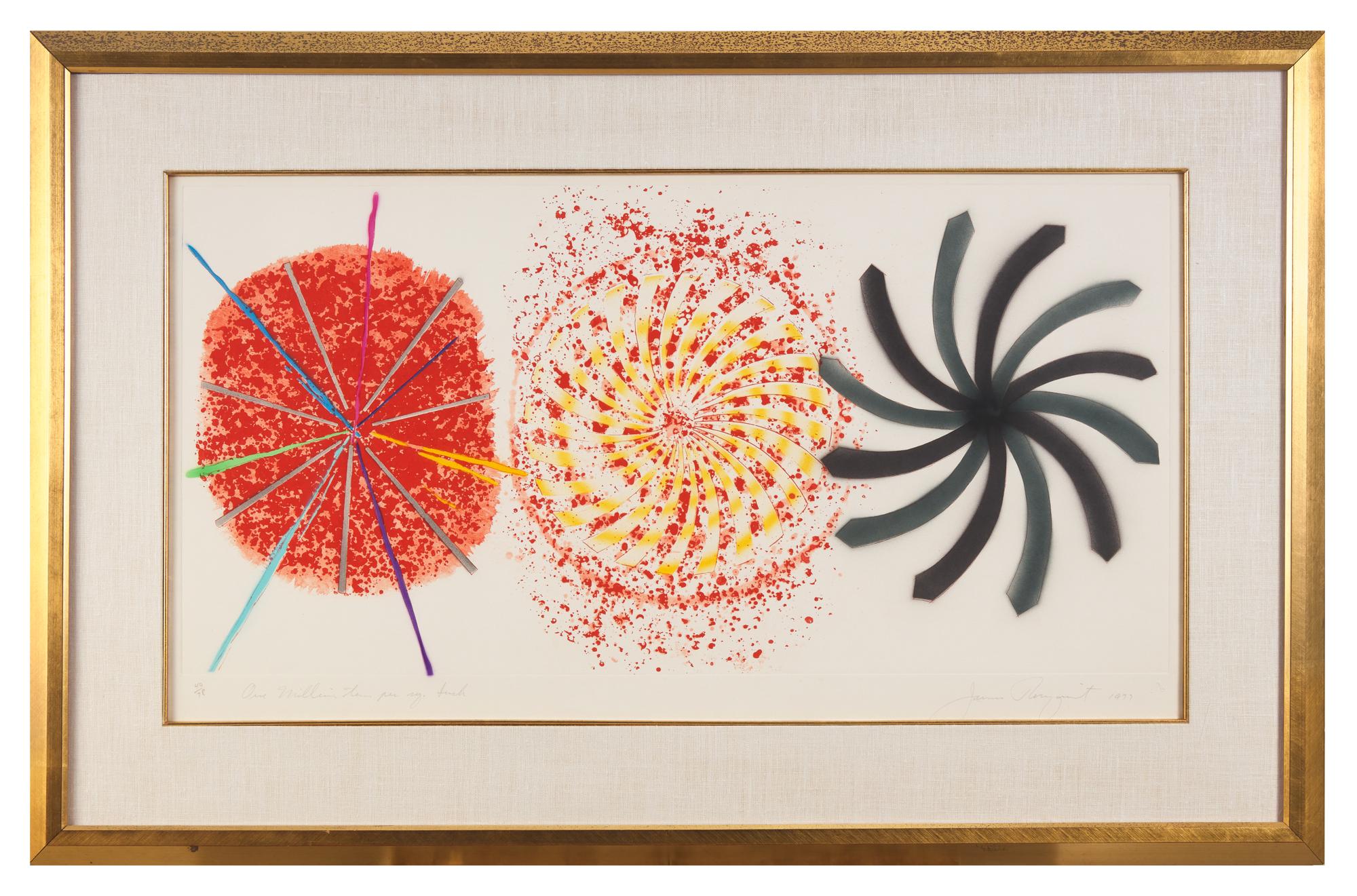 The Book Disappears for the Fast Student (a group of three prints) , 1977