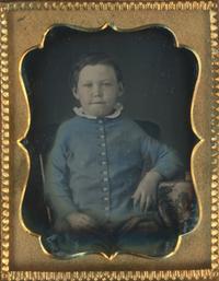 [Daguerreotype] Naked Baby and Blue Boy