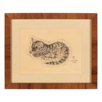 Léonard Tsuguharu Foujita (French/Japanese, 1886-1968) — A pair of prints (from A Book of Cats being Twenty Drawings , 1929)
