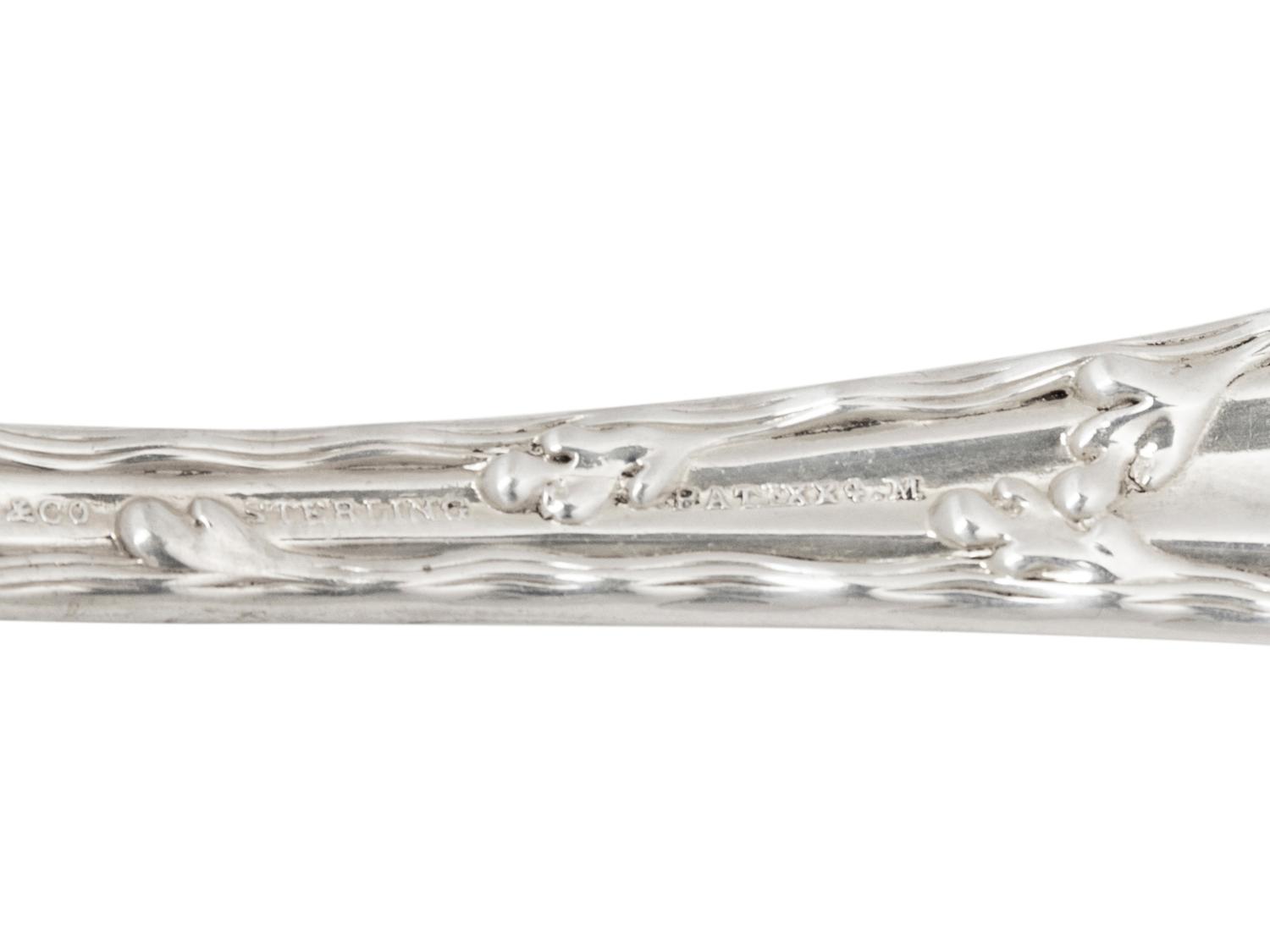 A Tiffany and Co. Wave Edge Silver Flatware Service